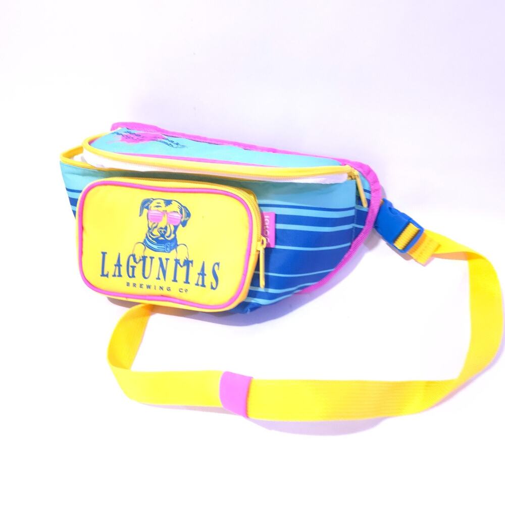 NEW LAGUNITAS BREWING IPA BEER Craft Brewery Rainbow Fanny Beer Carrying Pack - Picture 3 of 12